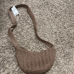 H&M Braided Woven Crossbody Bag in Brown